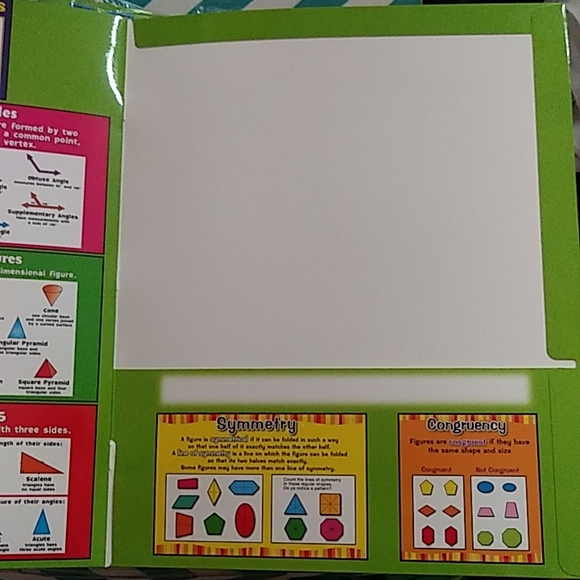 NWT Math Reference Four-Pocket Folder - Picture 6 of 10